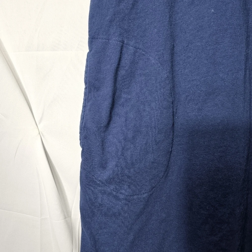Lands' End embroidered cotton jersey sleeveless swim cover-up dress